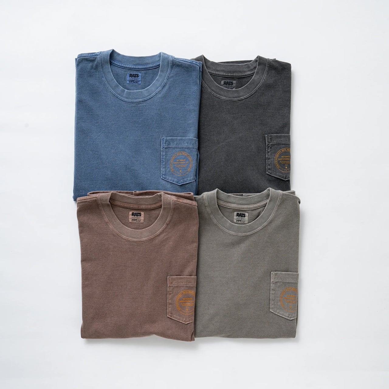 Tシャツ / RATS(ラッツ) / PIGMENT DYED POCKET TEE(25'RT-0305