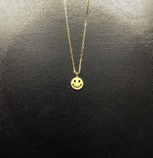 ladies'/K18YG. smile necklace(S)