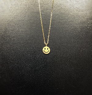 ladies'/K18YG. smile necklace(S)