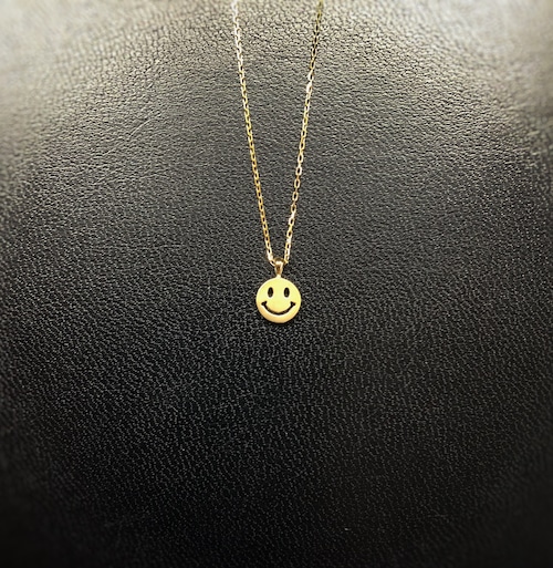 ladies'/K18YG. smile necklace(S)