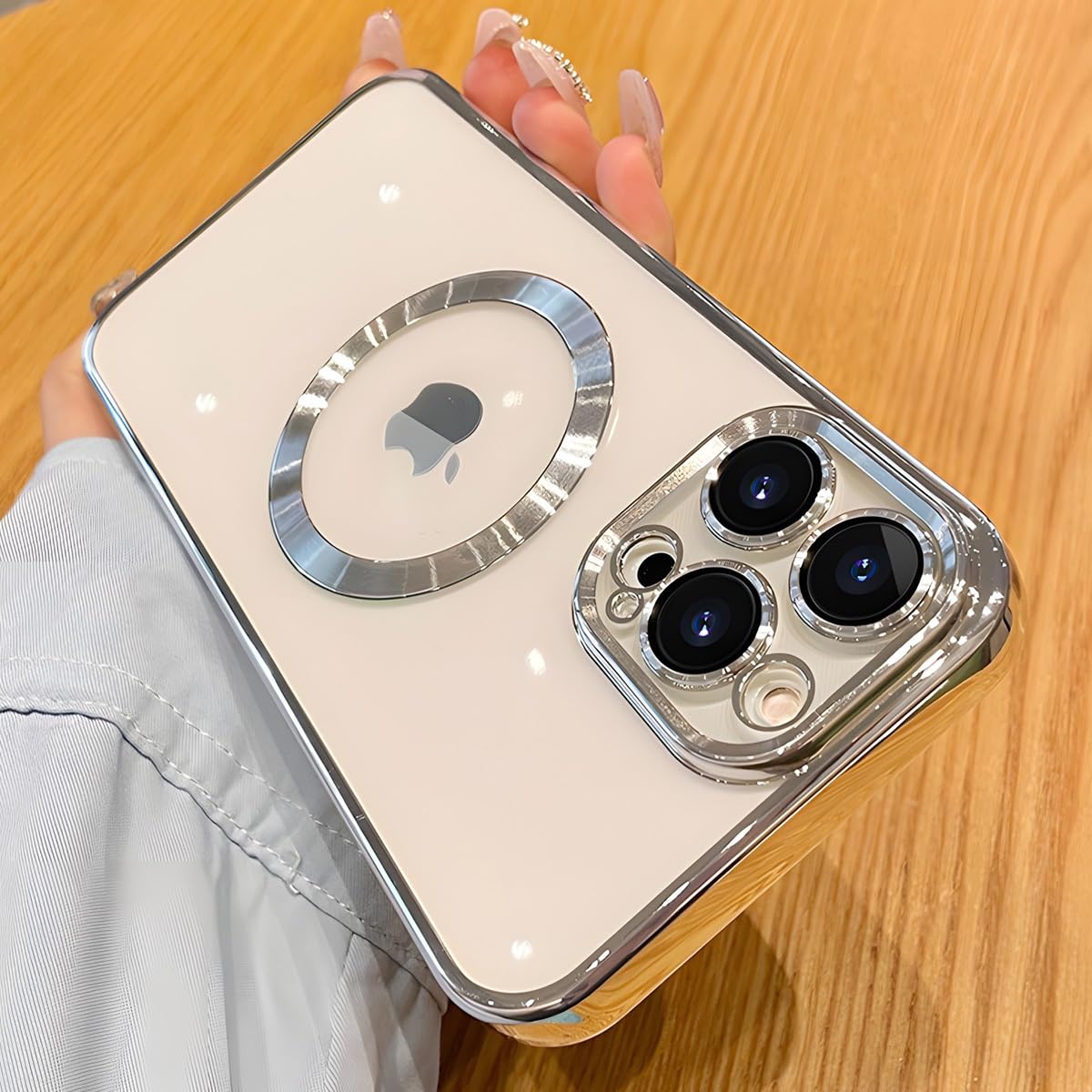 YUZOR iPhone 16 ケース クリア レンズ保護 いphone16 ケース MagSafe対応 アイフォン アイホン CD-16-yin