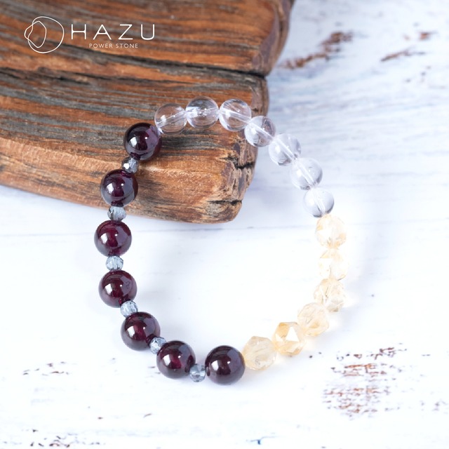 高ランク・ロードナイトガーネット［ガーネット／シトリン／ラベンダーアメジスト／水晶］