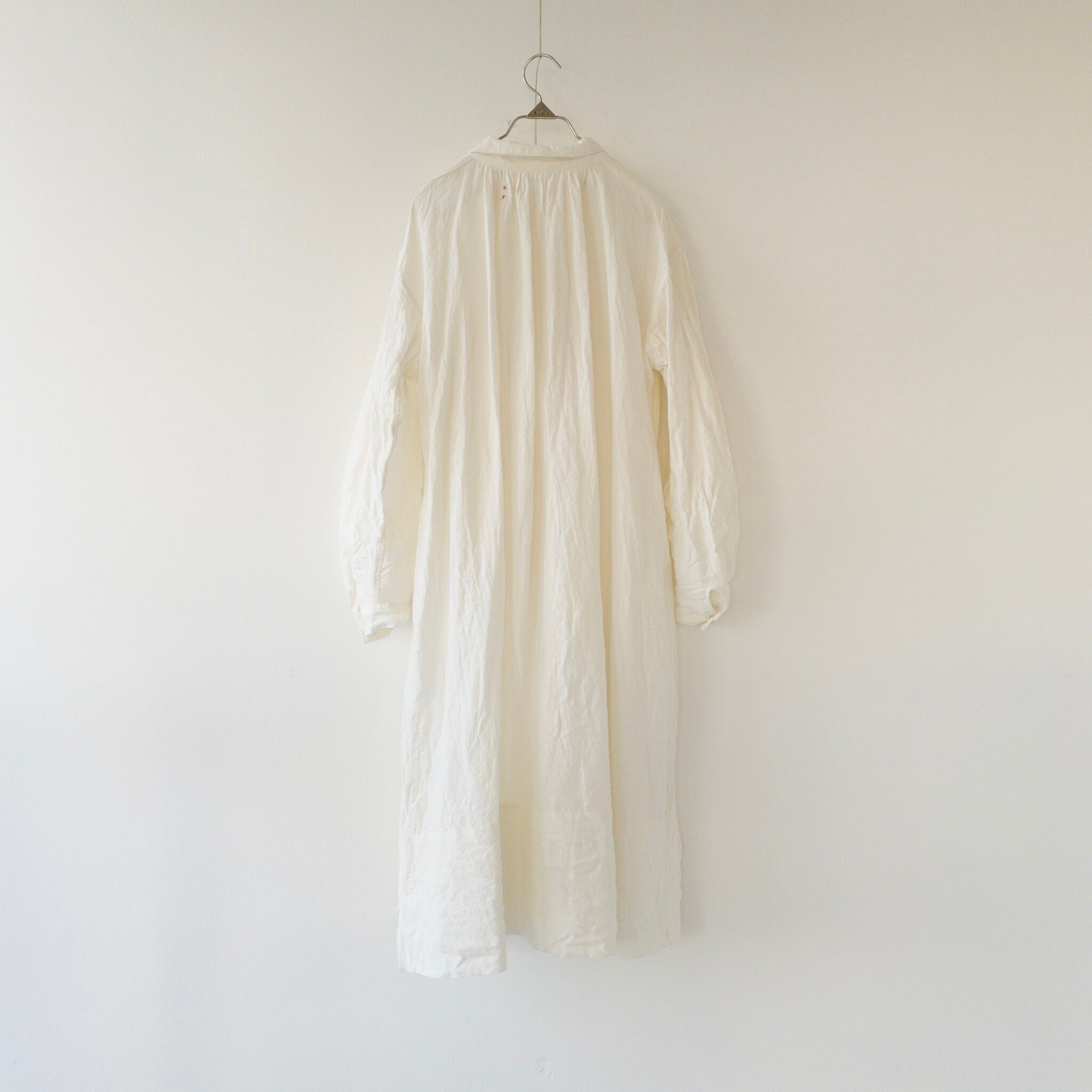 羊飼い リネンシャツワンピース col.Off white | リネン服とオーロラ