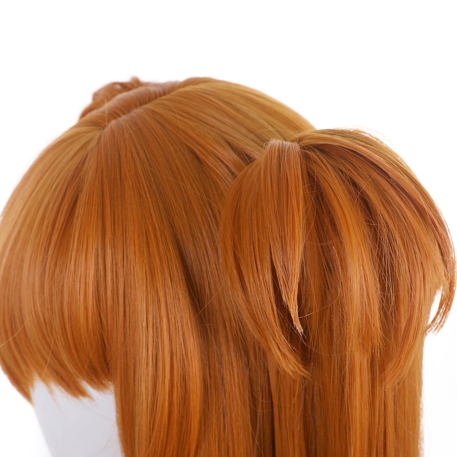 りん（ウィッグ、隊服セット） 014E】 コスプレ耐熱ウィッグ オレンジ ロング ツインテール バンス