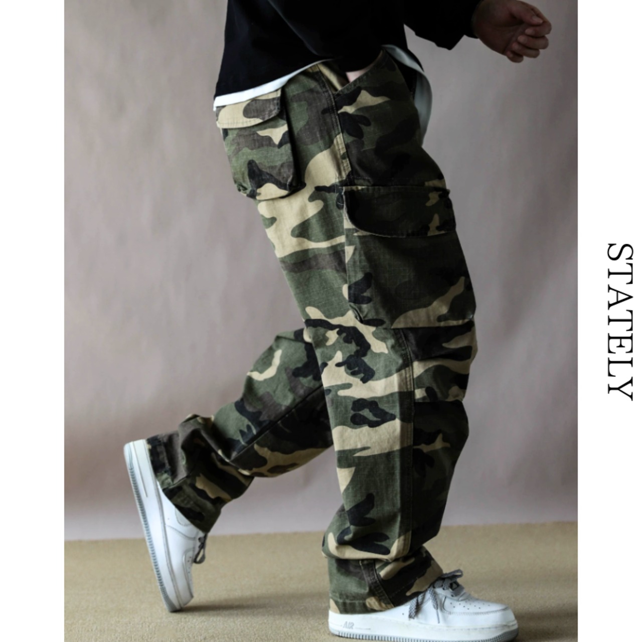 Camo Cargo ワイドパンツ_B142・画像4