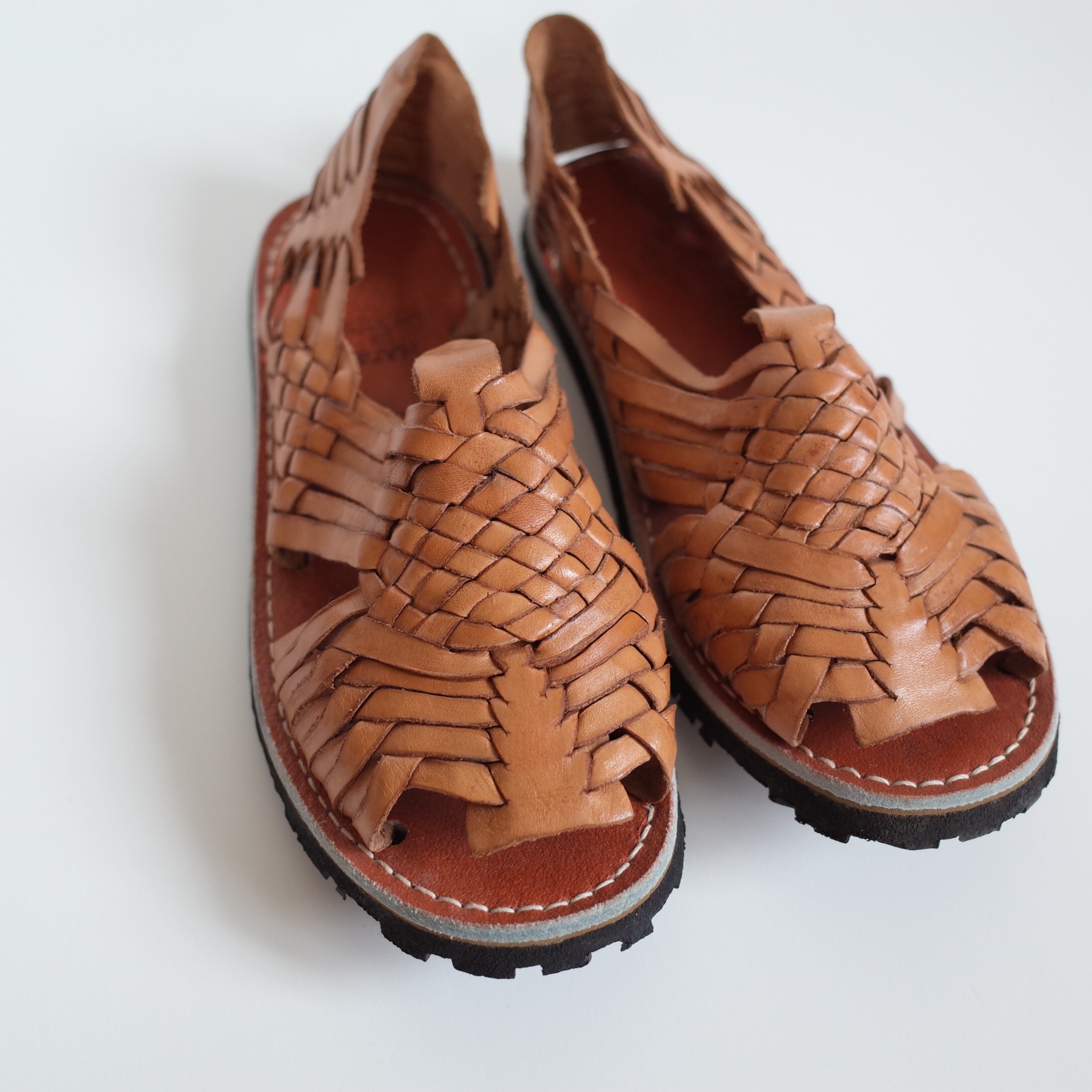 NOS mesh leather tire sole sandals