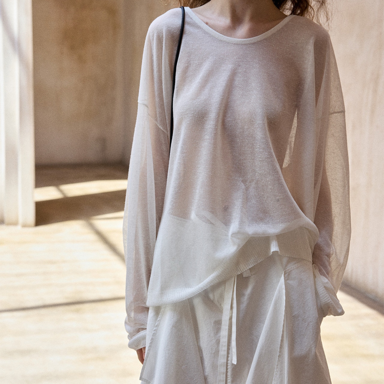 2way Sheer Pullover T3314