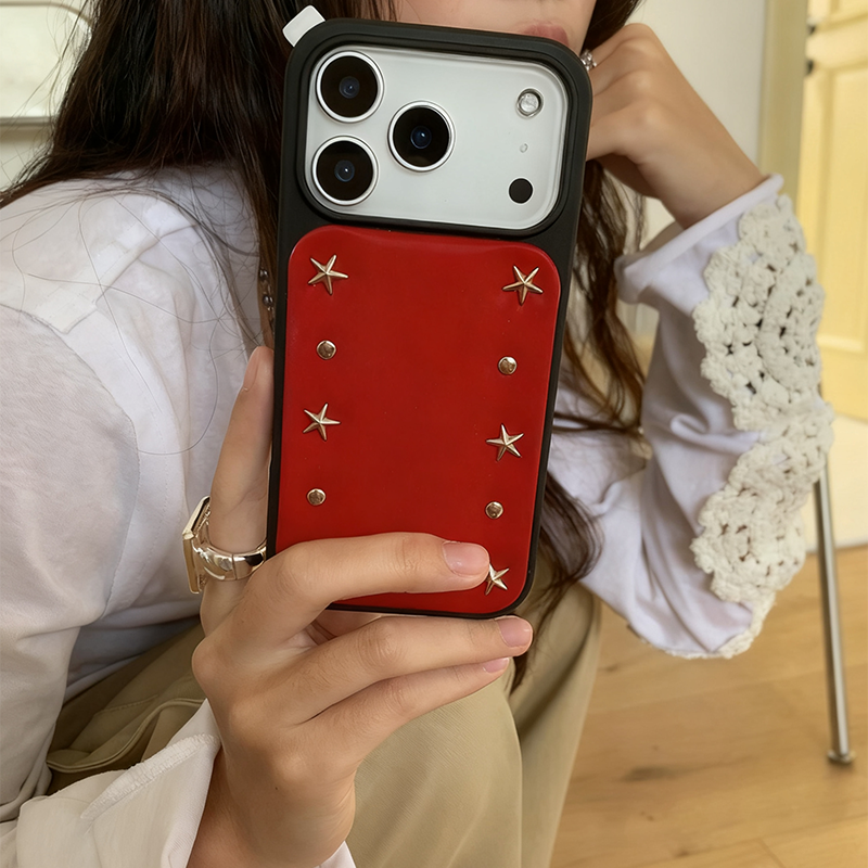 DTplベルベットリベットiPhoneケース