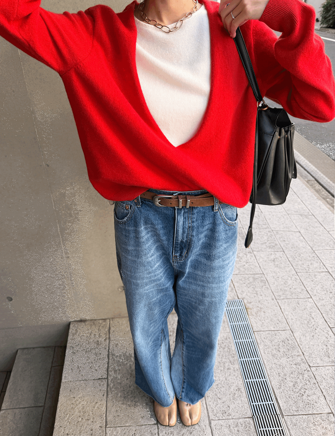 【新作5%OFF・3日間】Wool&Cashmere Layered Knit_3colors