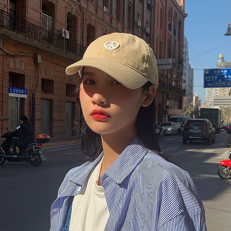 サマー刺繍キャップ レッド 夏物 ブラック・アイド・ピーズ20194922292