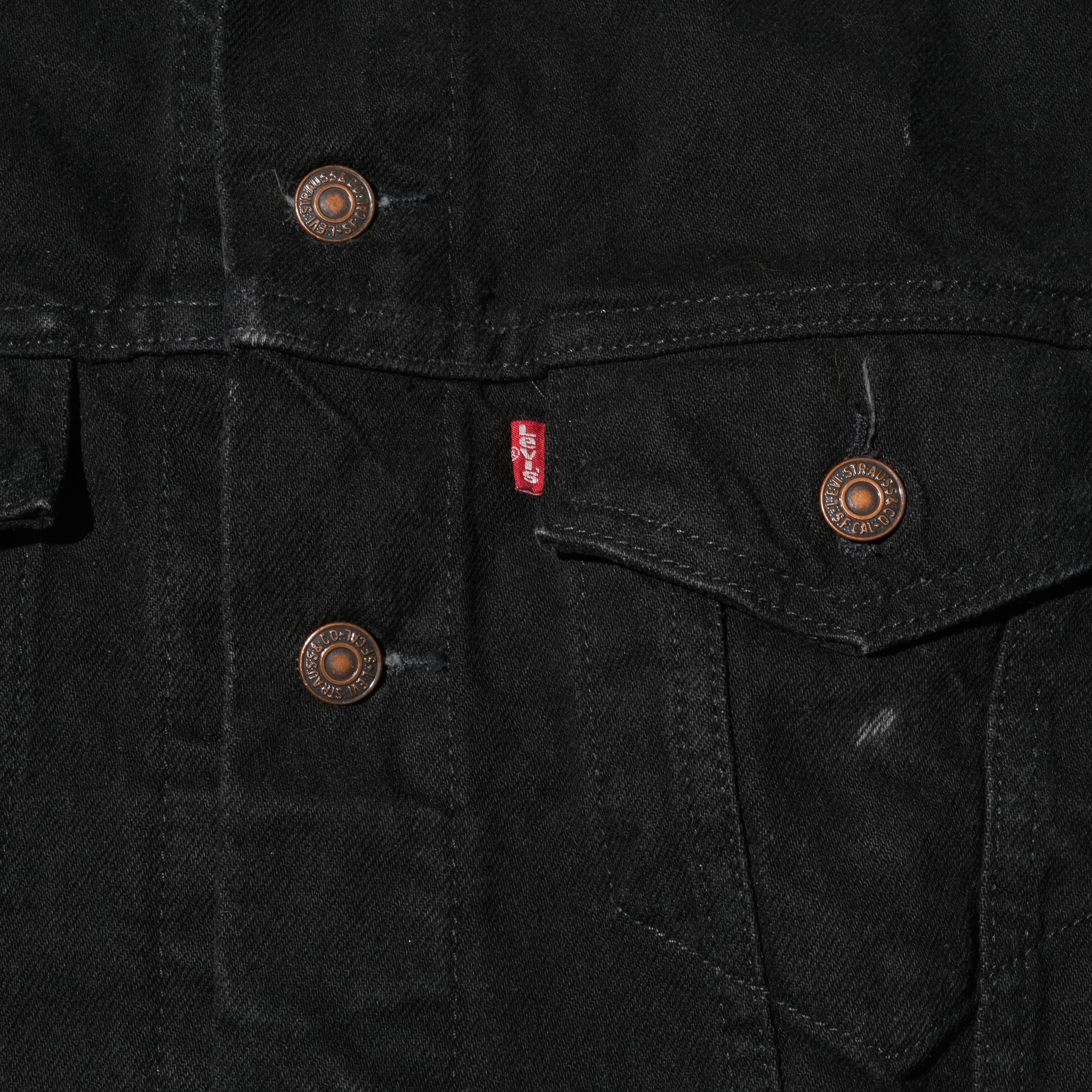 DEAD STOCK 93's Levi's 70507 black denim jacket [S] | goodbuy used