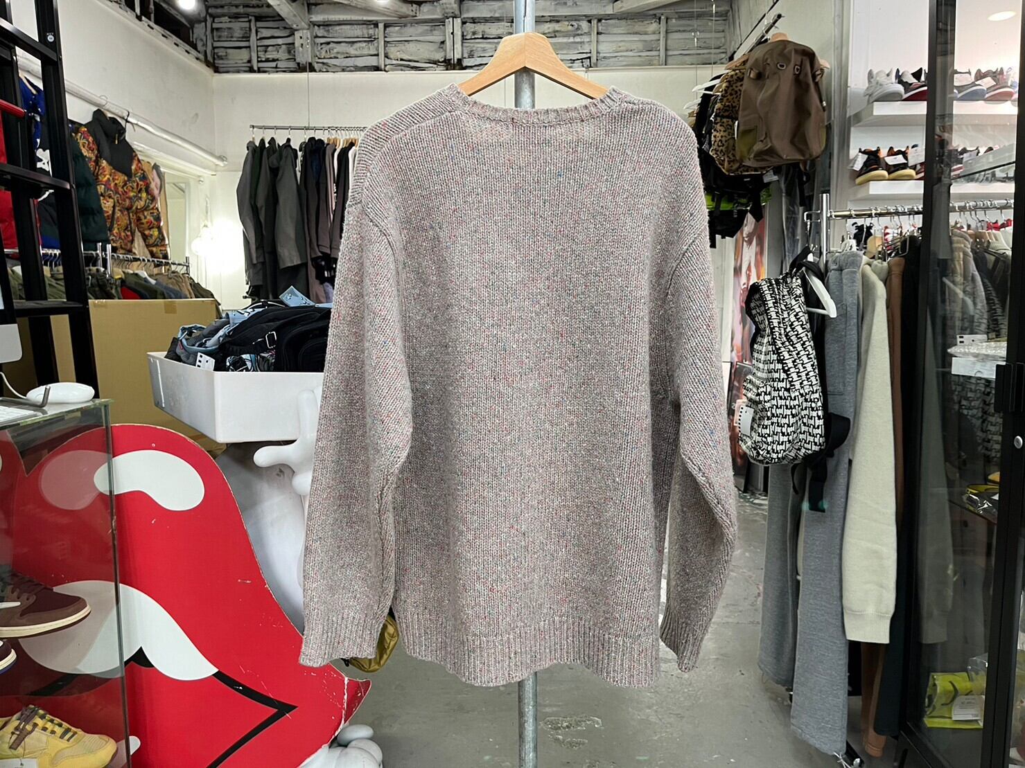 Supreme 22AW SMALL BOX SPECKLE SWEATER HEATHER MULTICOLOR XL 13498 