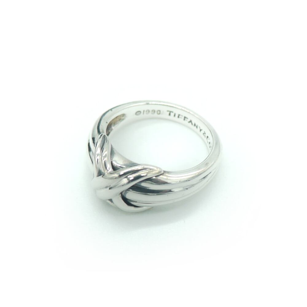 TIFFANY & Co. ティファニー シグネチャードリング 指輪　シルバー925 8号 Y02410
