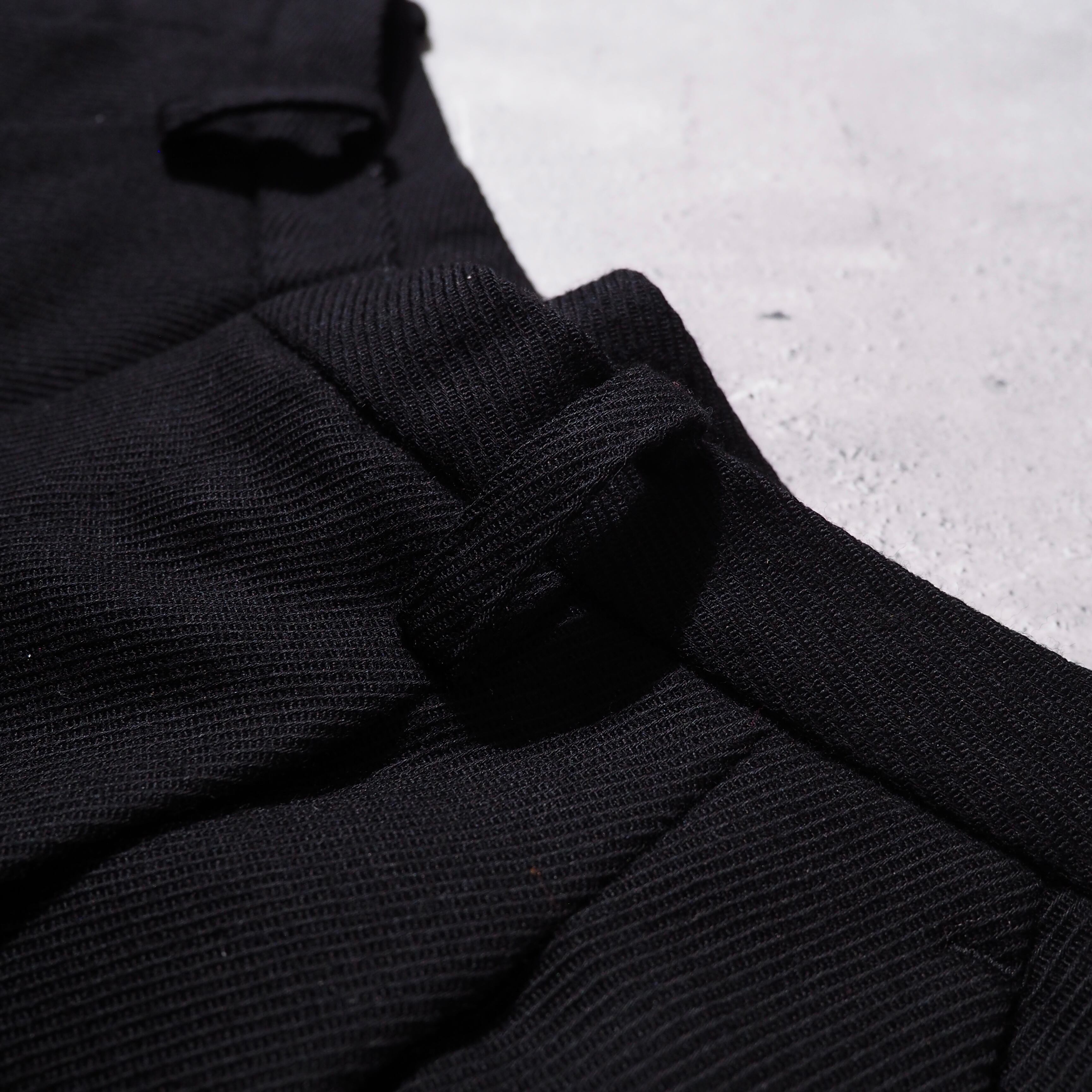 " the Sakaki " ” 極上 ” Black Beautiful Silhouette Wide slacks Pants