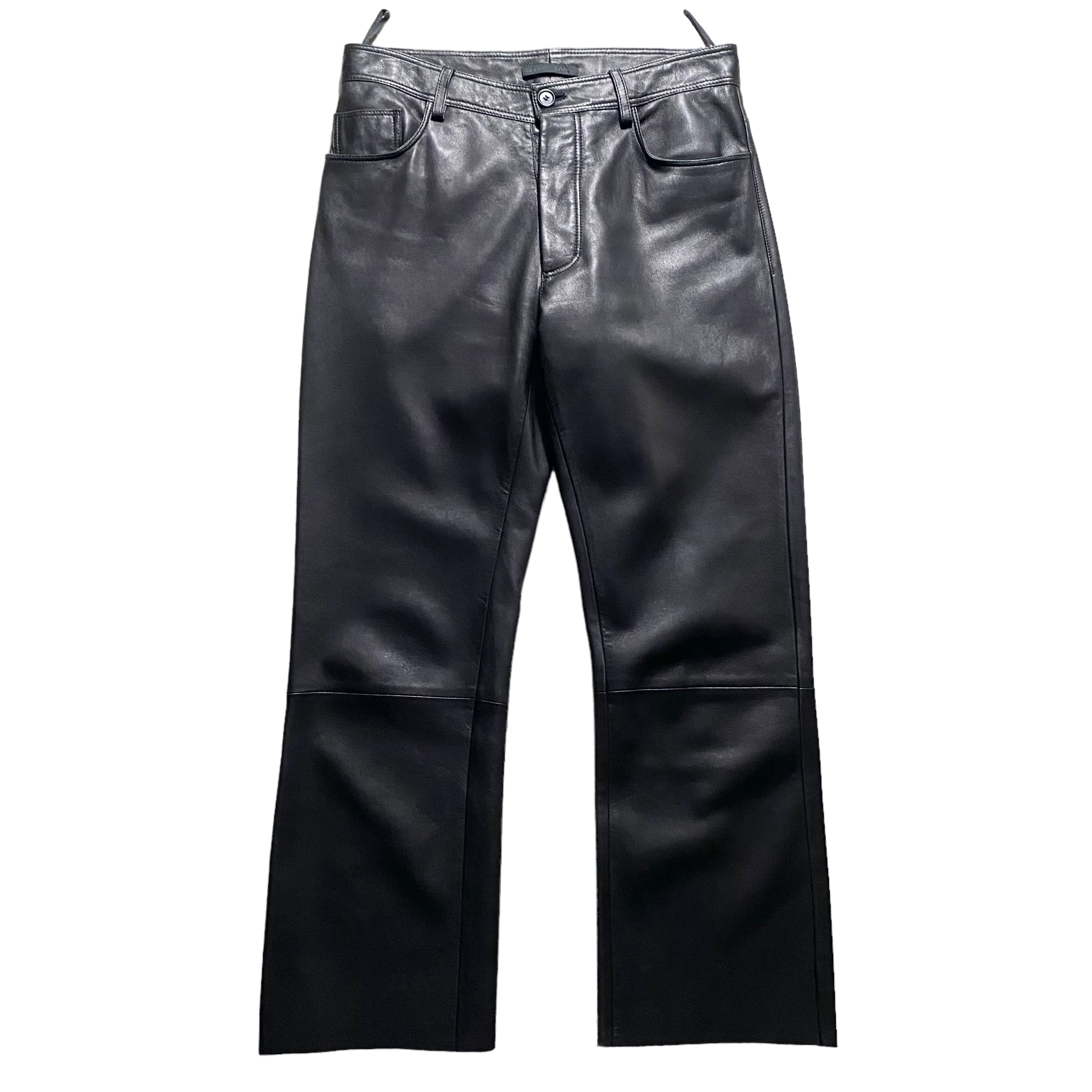 archive HELMUT LANG black leather pants | NOIR ONLINE