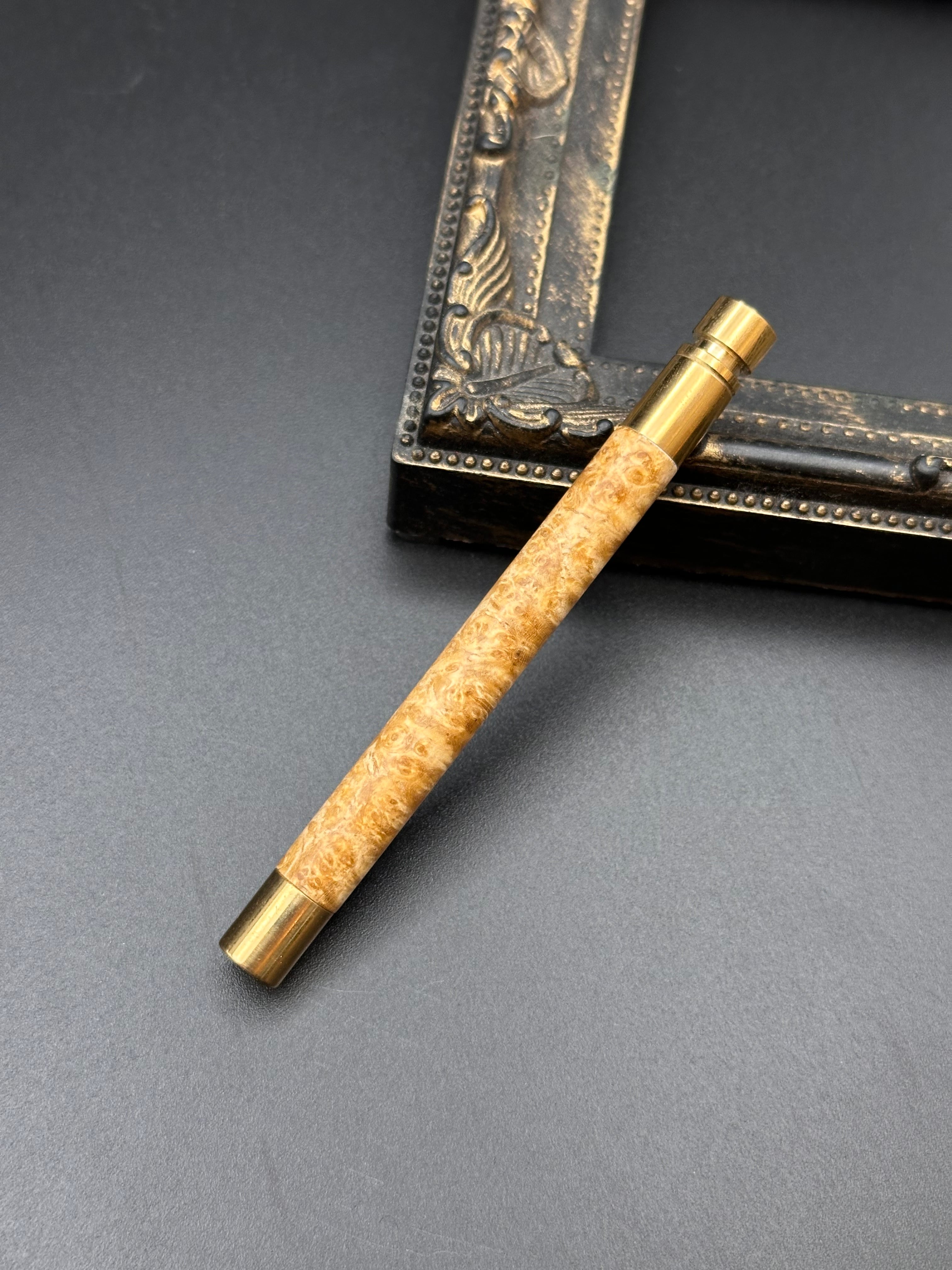 花梨(瘤)/替芯ケース(真鍮) | Flamberg