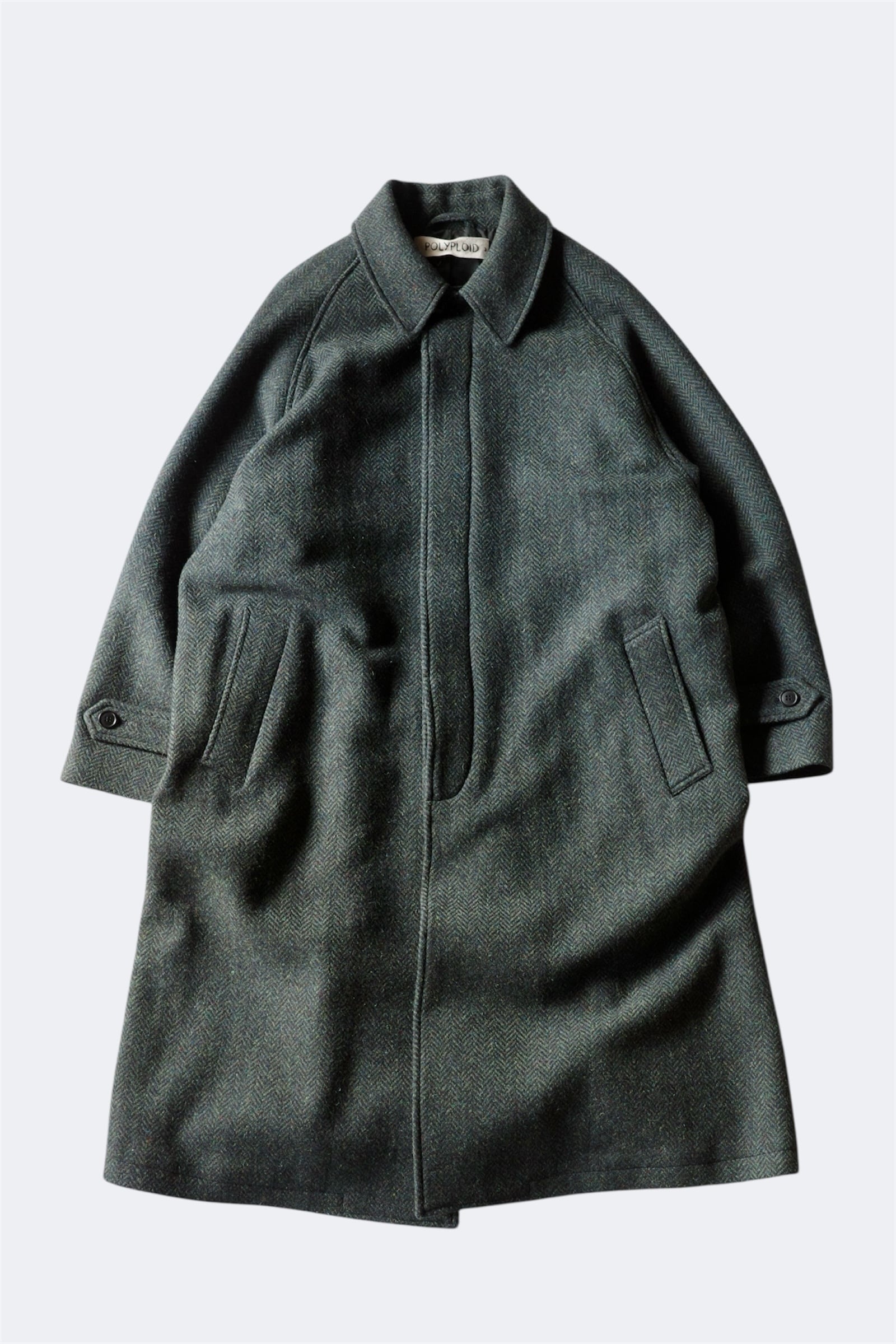 POLYPLOID【LONG COAT B -Navy Mix-】