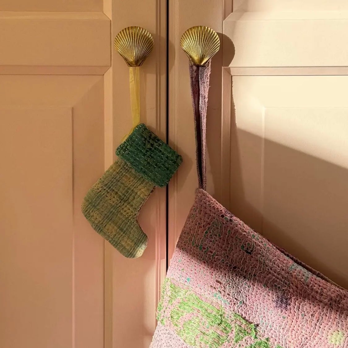 SISSEL EDELBO / Christmas Kantha Sock Ornament〈One of a kind〉