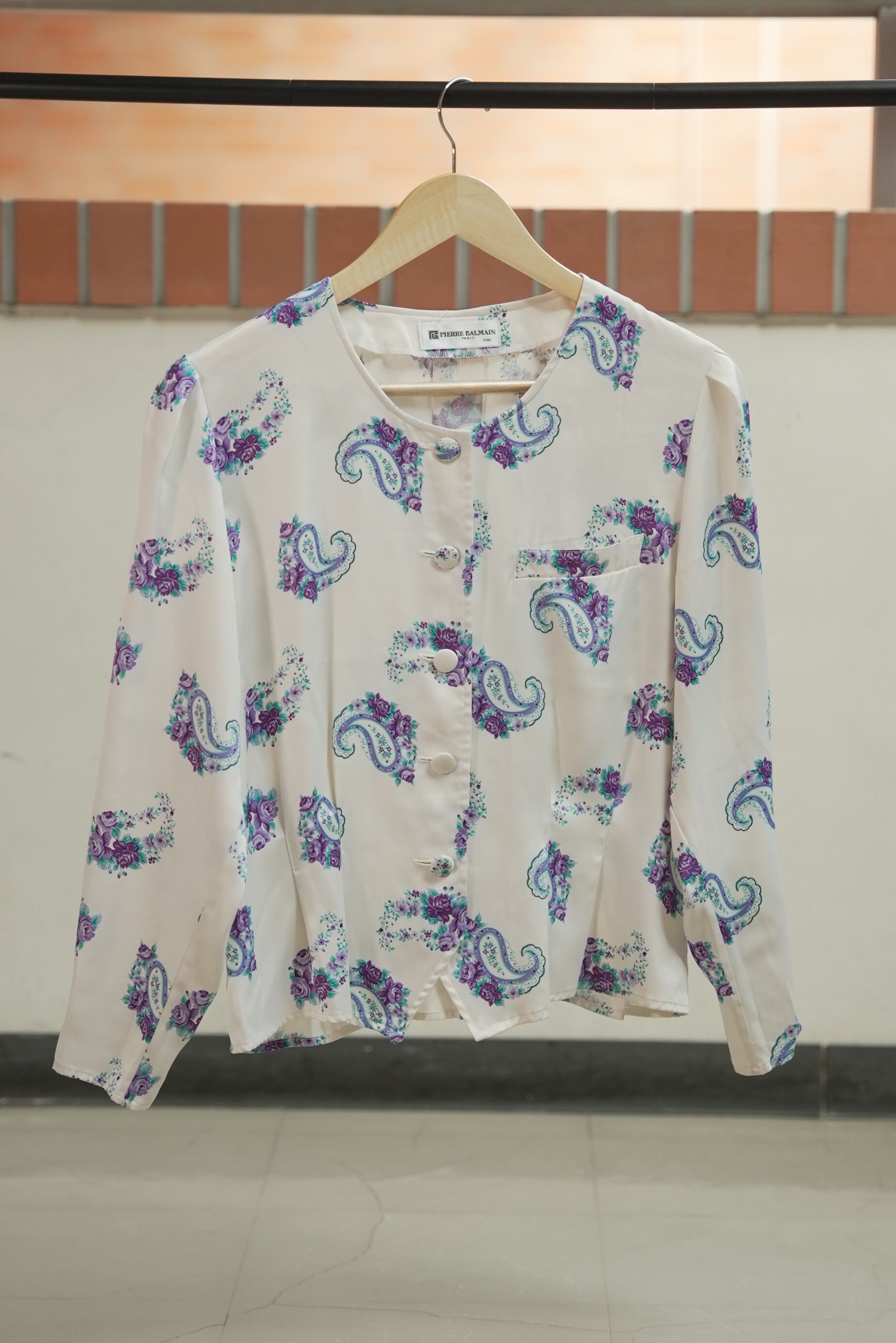 paisley motif design pattern blouse.