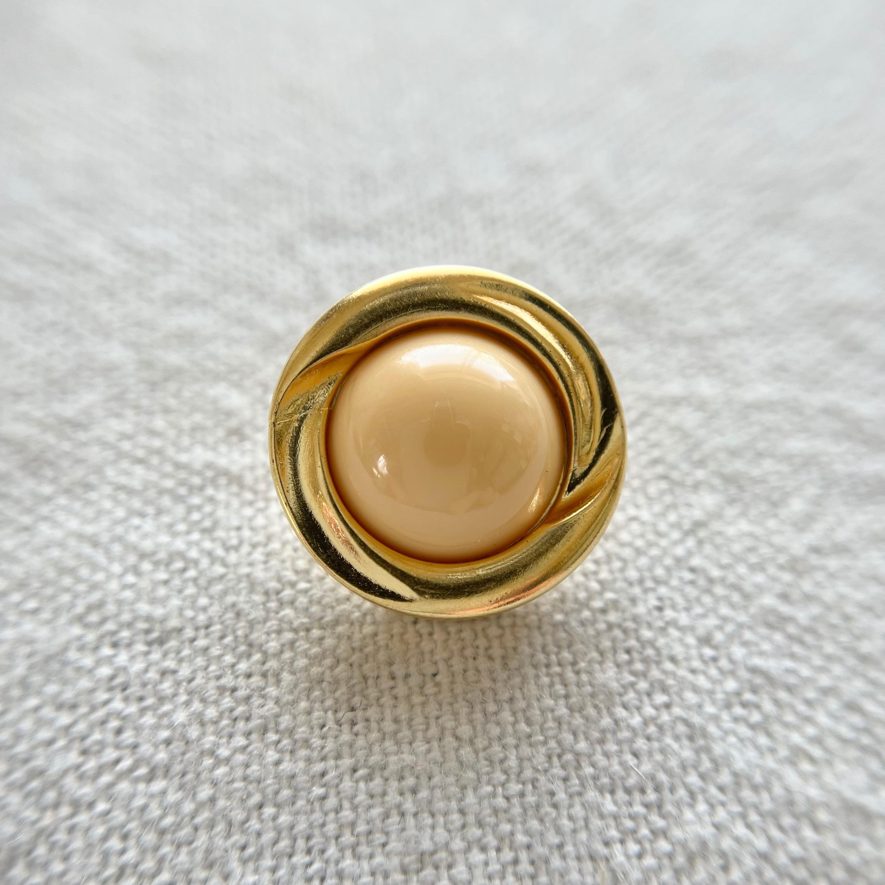 フランス ゴールドフレーム×クリームオレンジ 18.5㎜