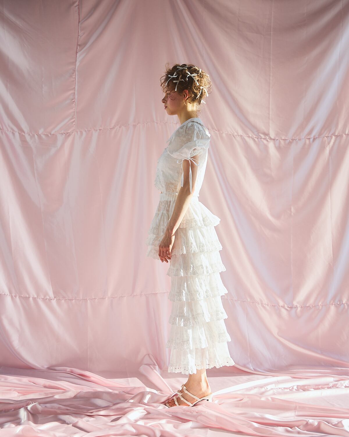 S/S アシンメトリーフリルスカート | lilLilly official webstore