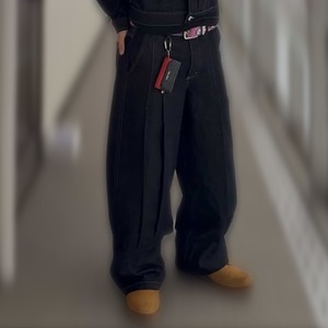 ダークインディゴ バレルデニム b90002【M～XLサイズ】