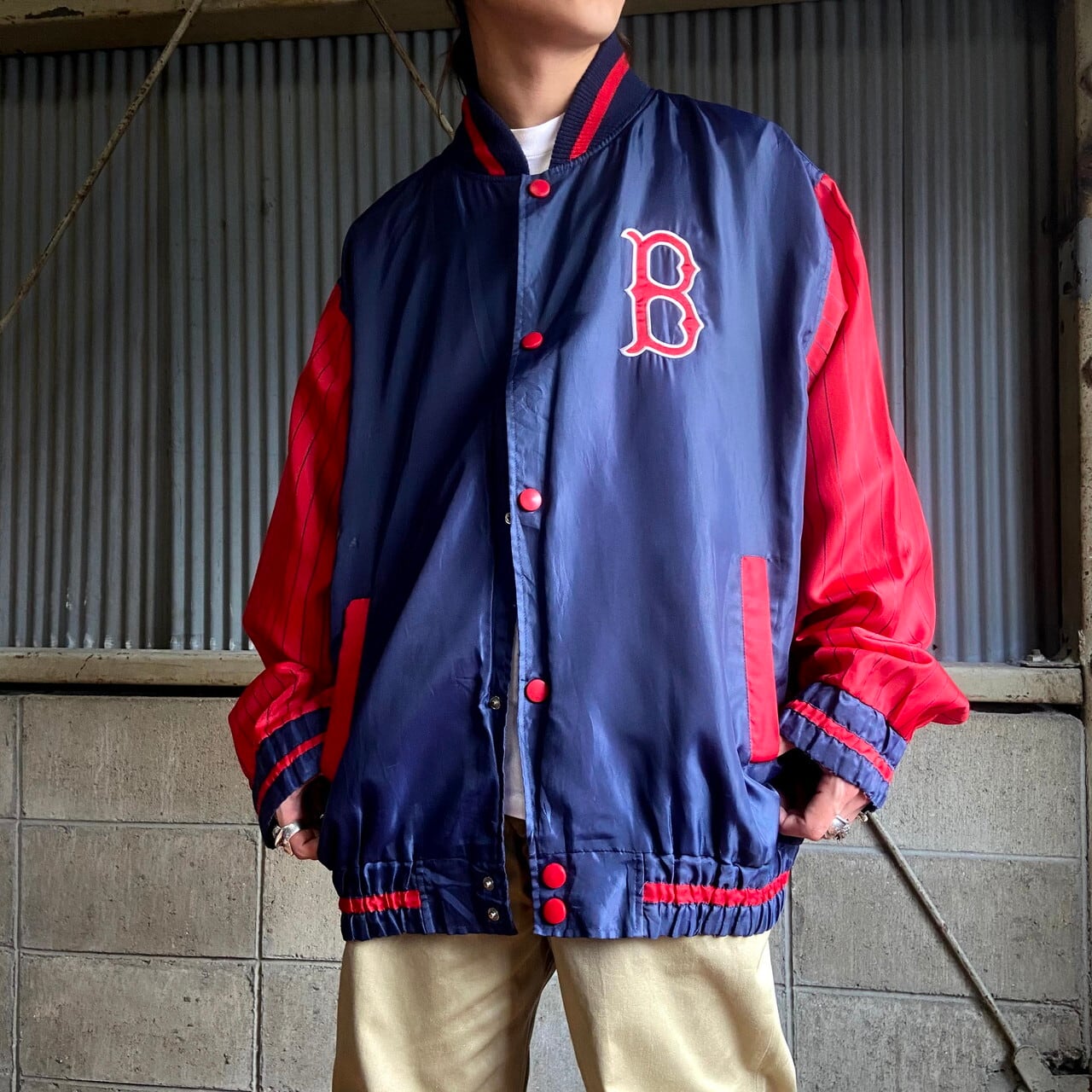 GENUINE MERCHANDISE MLB ボストン レッドソックス スタジャン 