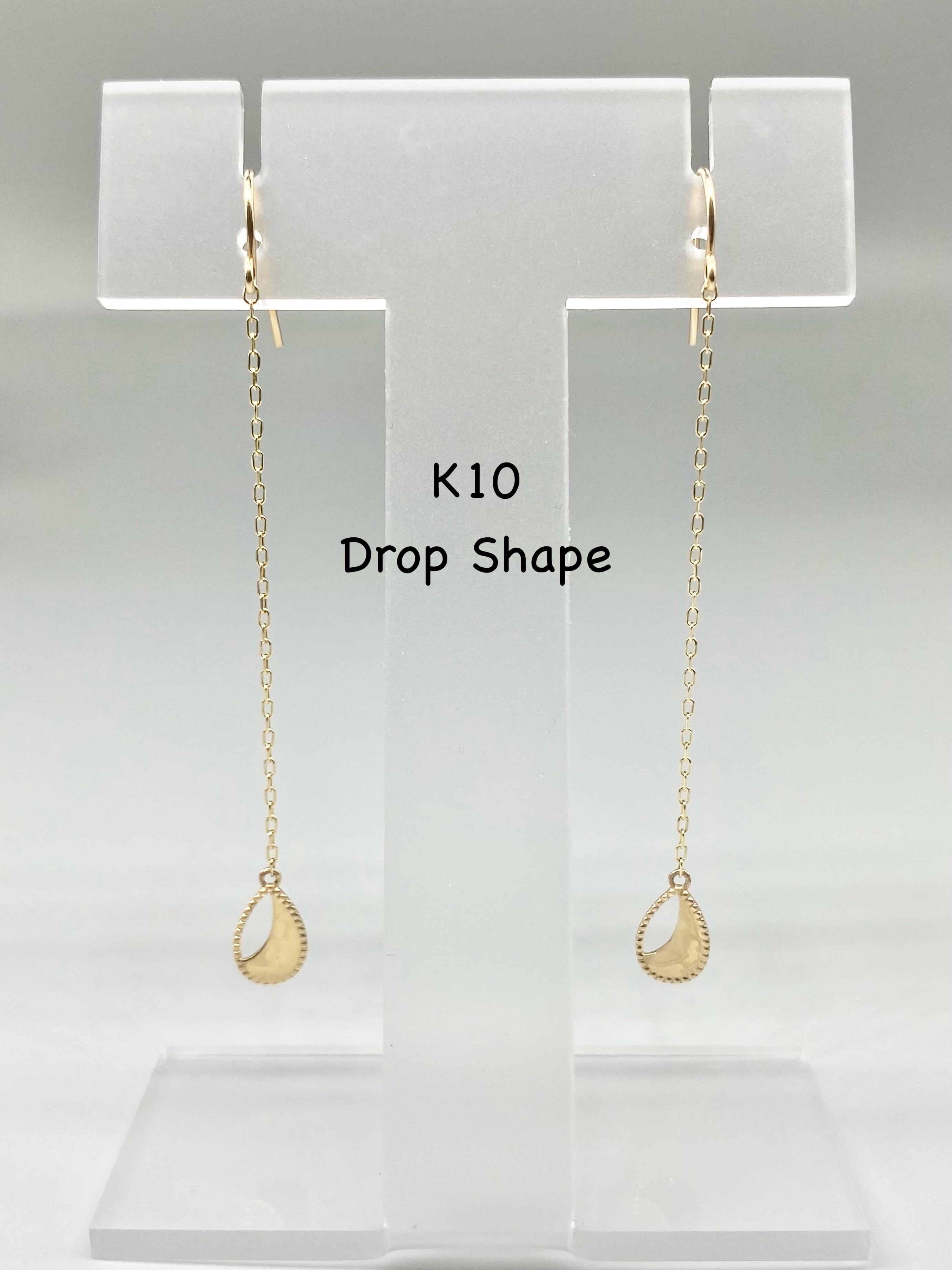 【新品】ゴールド雫型 K10 ピアス 【新品】