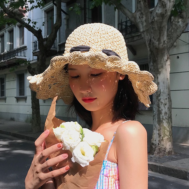 リボン 帽子 ビーチ ブラック・アイド・ピーズ69592570172