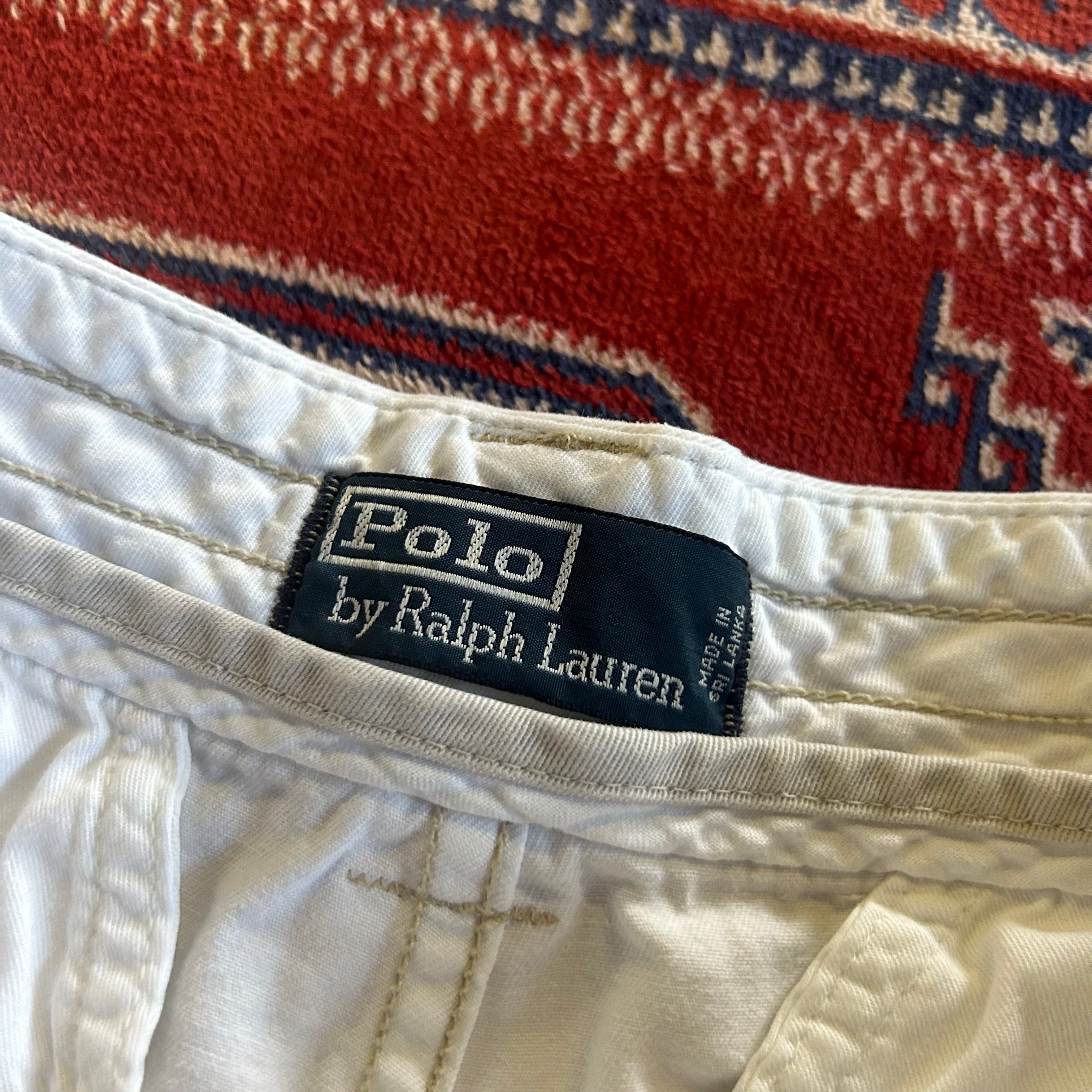 Polo by Ralph Lauren cargo shorts W30 白 ラルフローレン カーゴショーツ ポロチノ #507004 kapre