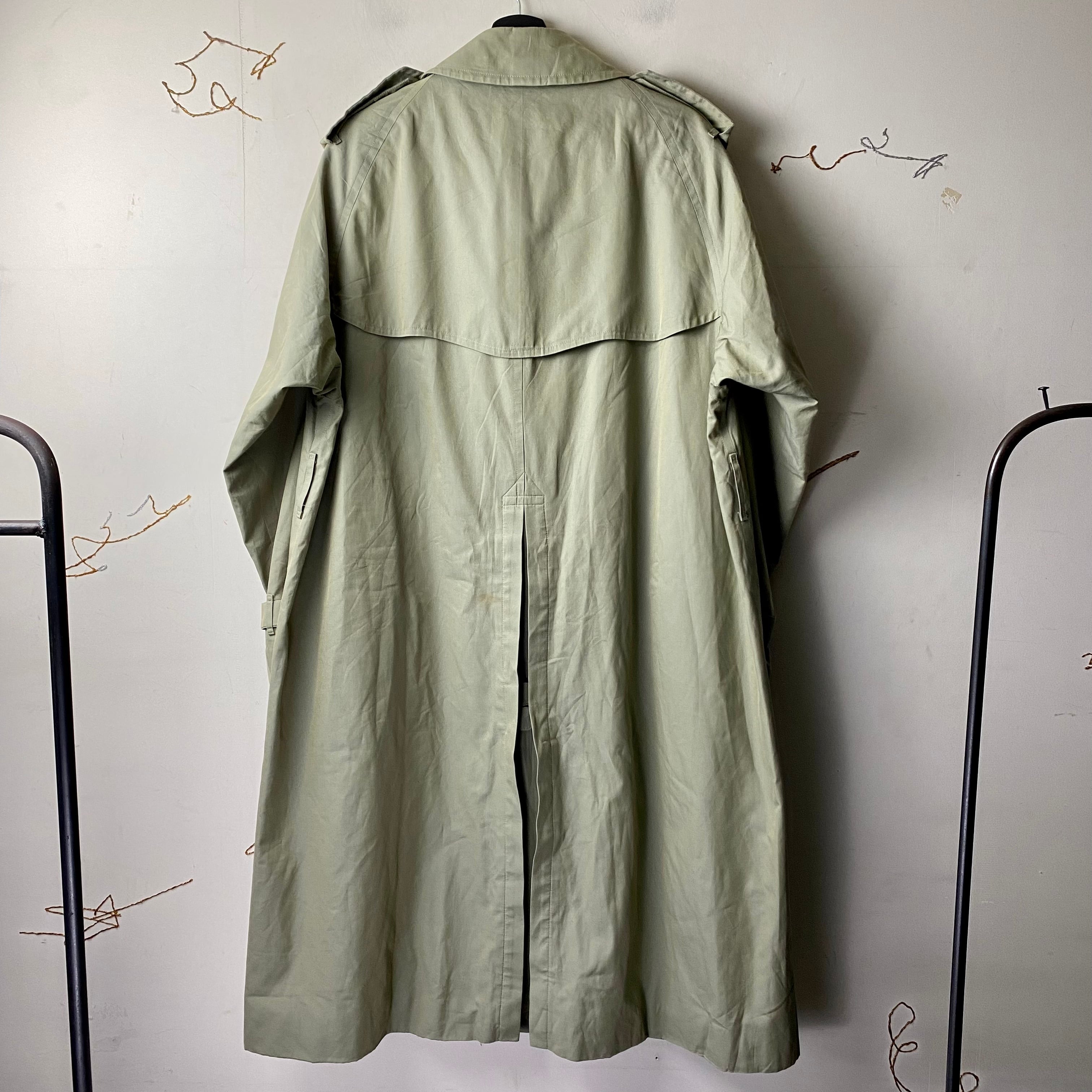 vintage BURBERRYS “one-panel-sleeves” cotton trench coat | NOIR ONLINE