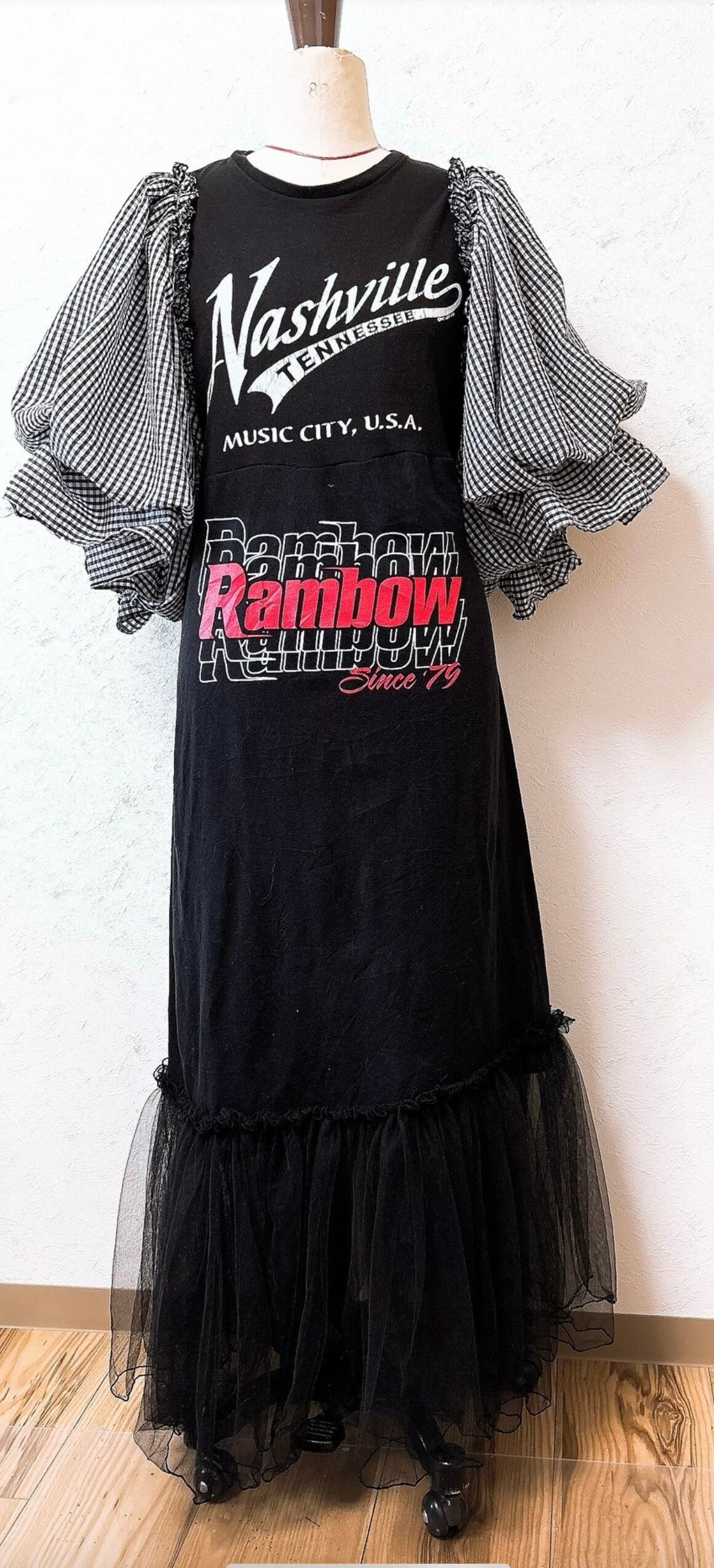 バルーンスリーブワンピ