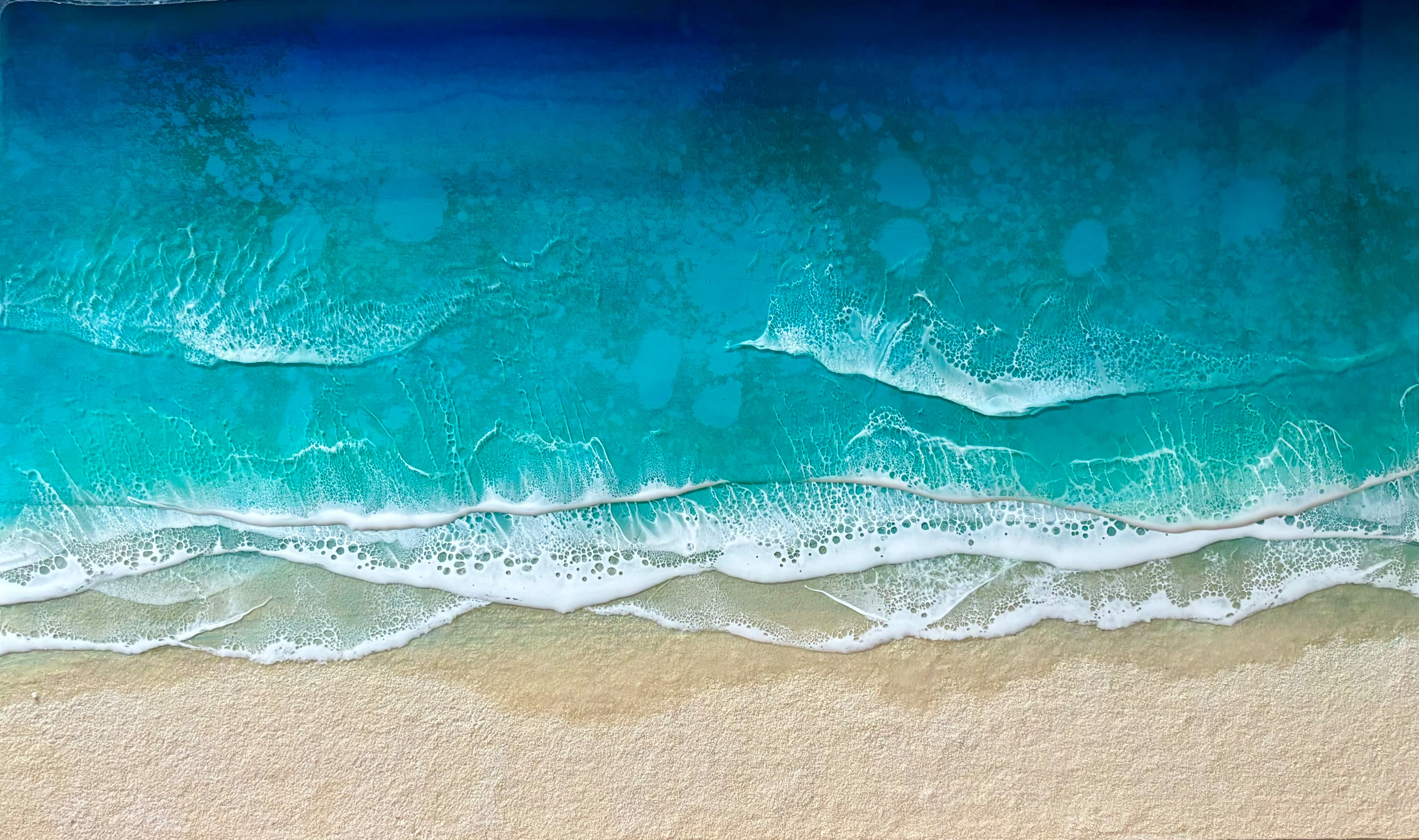 レジンオーシャンアート グリーンラグーンの海