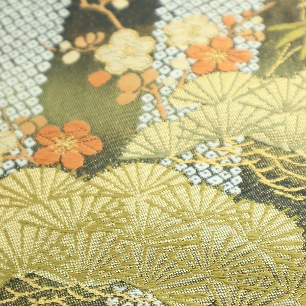 西陣の名門【河合美術織物】ご結婚式・お茶会・成人式にも美品の袋帯です