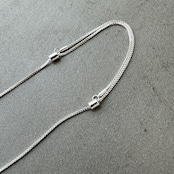 Bump motif necklace/silver