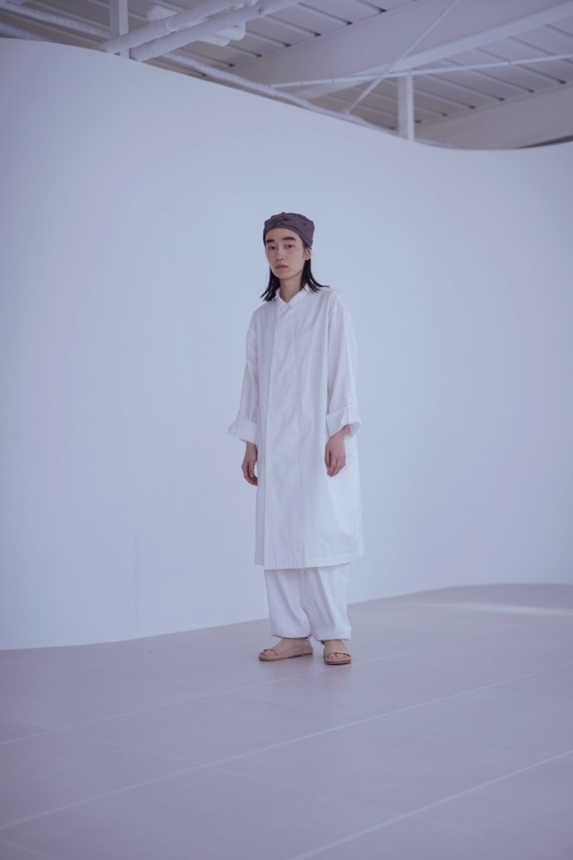 予約販売 Opencollar Work Shirt Long / WHITE