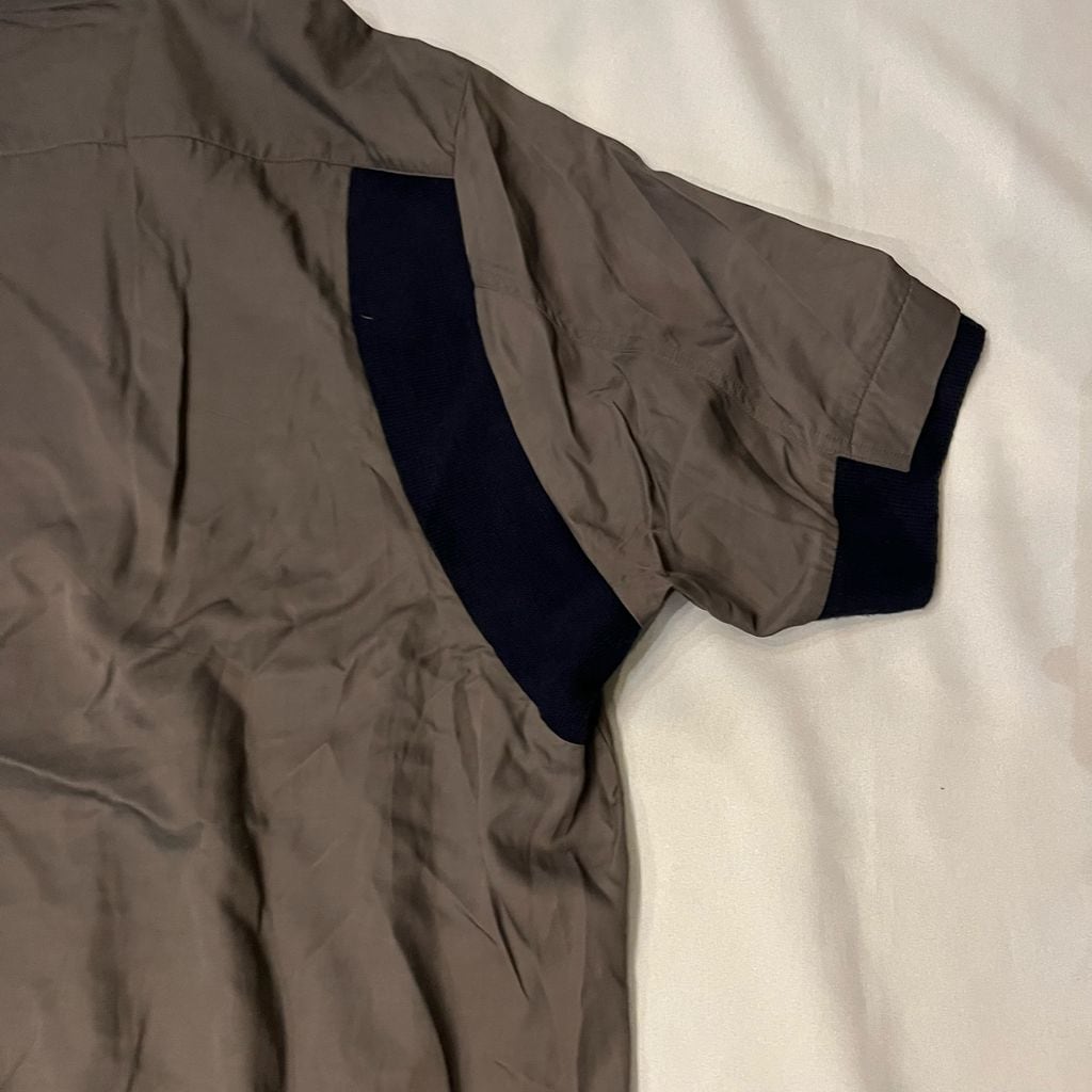 Sacai サカイ 22SS Bowling Shirt シャツ 22-02855M グレー系 size:4