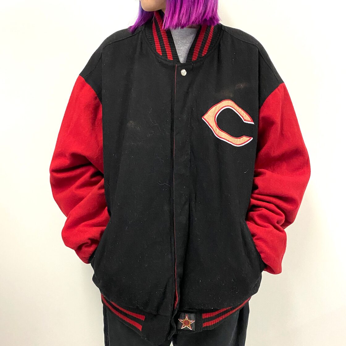 ジェフハミルトン MLB シンシナティ・レッズ 刺繍 オフィシャル  