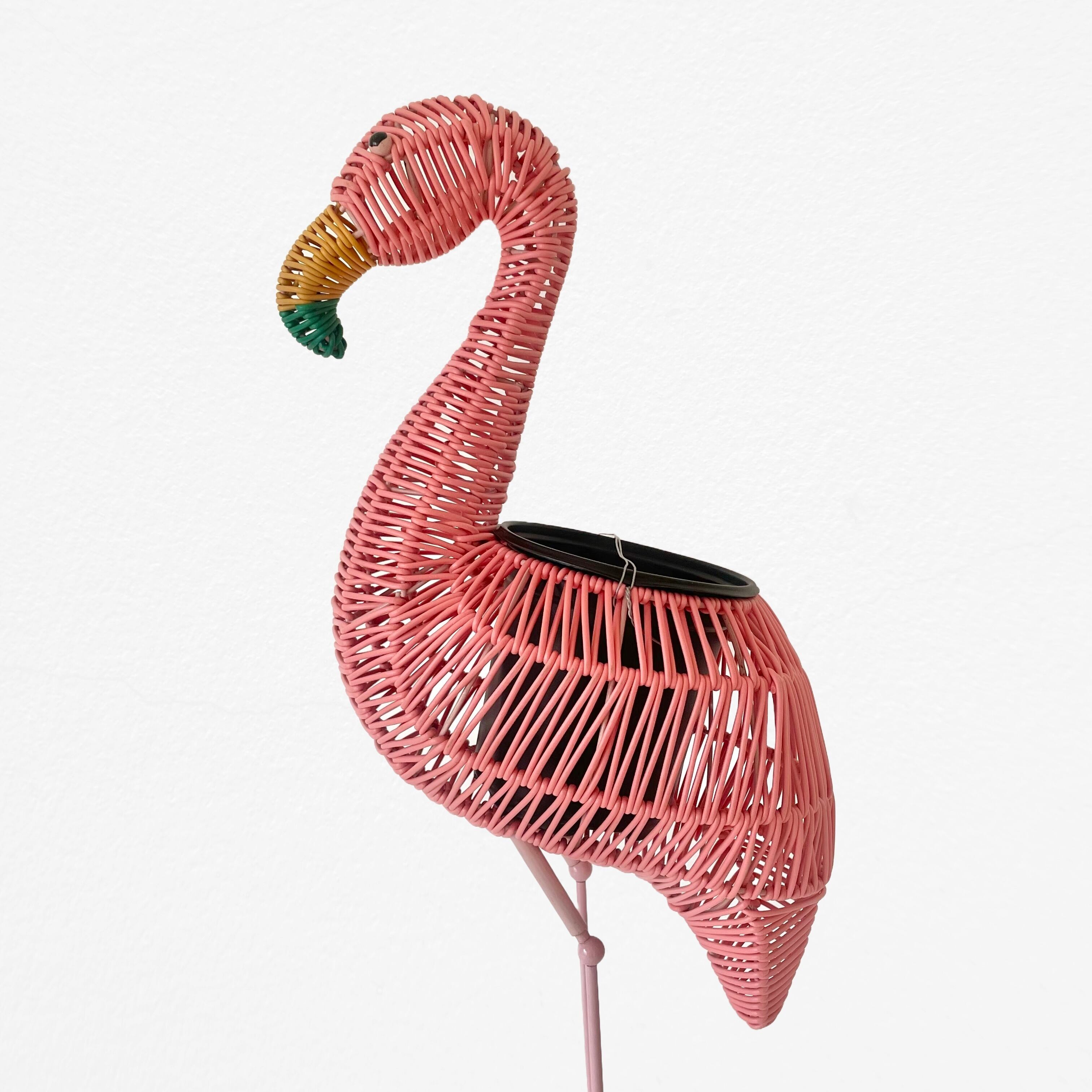 Flamingo Woven Planter w30cm×D15cm×H55cm フラミンゴ バスケット