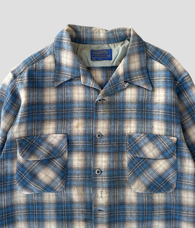 -Pendleton- Vintage 70s XL Board Shirt made in USA