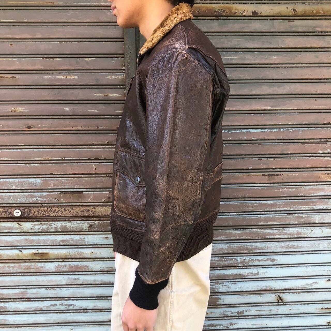 1940年代 wwii 米軍 US Navyビンテージ 軍用 ミリタリー 革 【公式通販】