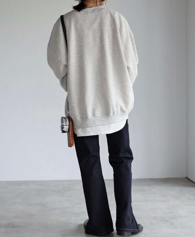 スリットデニムパンツ〈セミフレア/ベルボトム〉