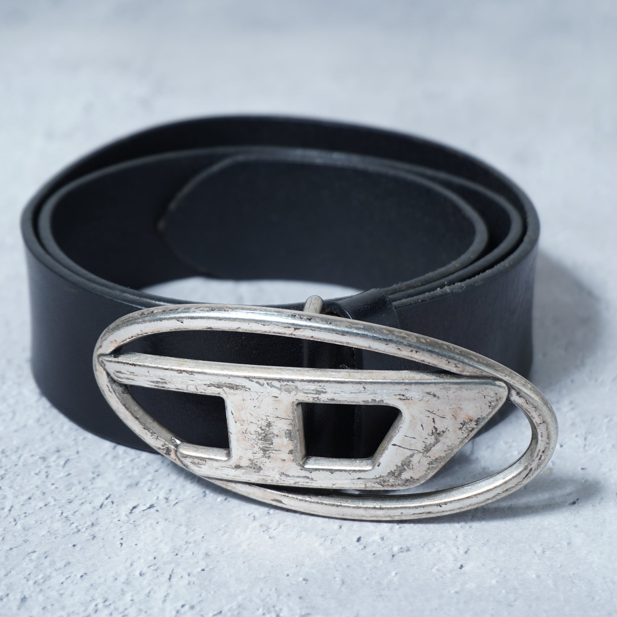 Christian Dior】クリスチャンディオール vintage Dバックルレザー