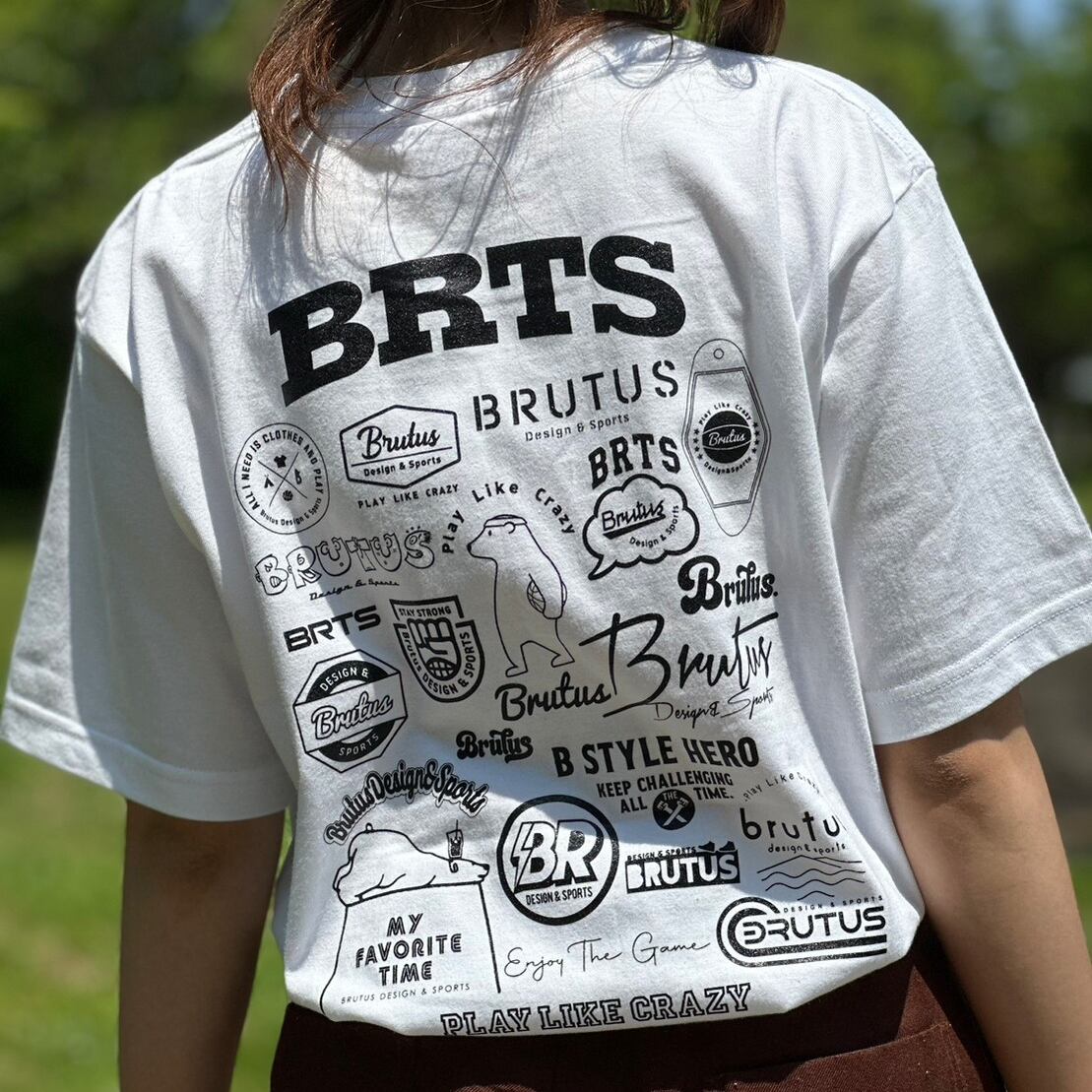 4周年記念 S/S COTTON T-SHIRTS / ホワイト | Brutus Design&Sports