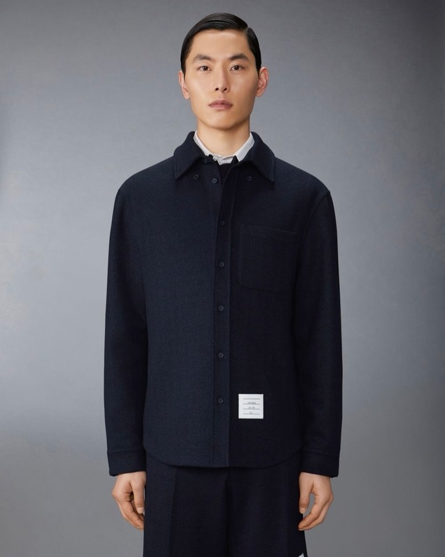 【THOM BROWNE】ヘリンボーン シャツ