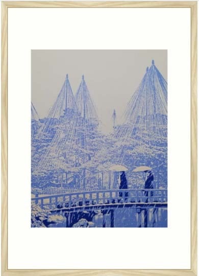夏の大内宿」 | e-Gallery 版画・アートショップ