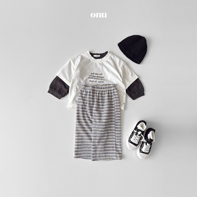 《即納》送料無料 【ONU】onu lettering short sleeve tee