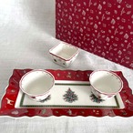 ビレロイ＆ボッホ　ノエル　クリスマスプレートと小ボール3個セット　ディップボウル　Toys Delight　箱付き 12twdt13