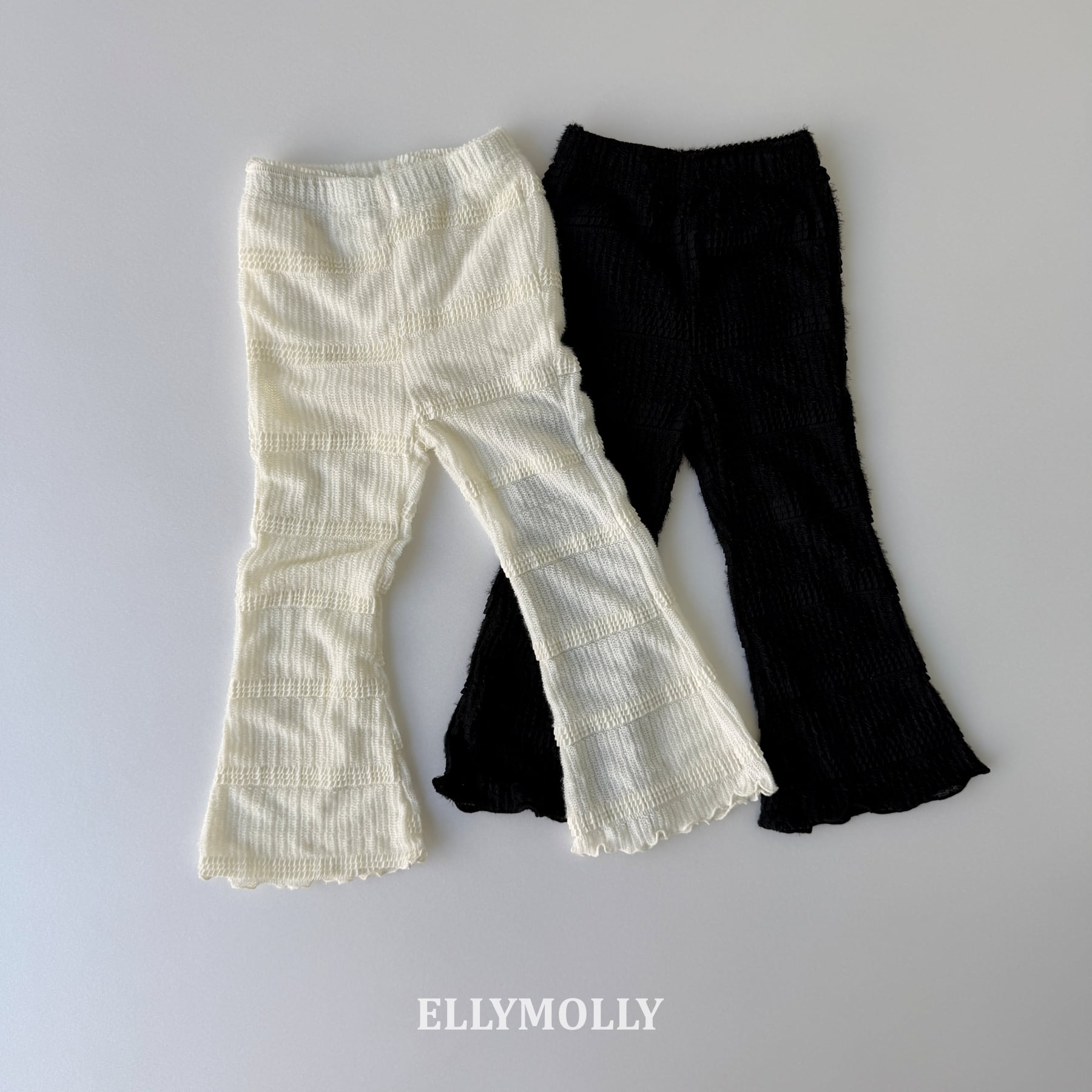 «予約»«ジュニアサイズあり»«elly molly» レースフレアパンツ 2colors