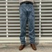 80s USA製 Wrangler ワークパンツ デニムパンツ ヘリンボーン W36 L34 ベイカーパンツ ラングラー ヴィンテージ インディゴ ペインター 70s
